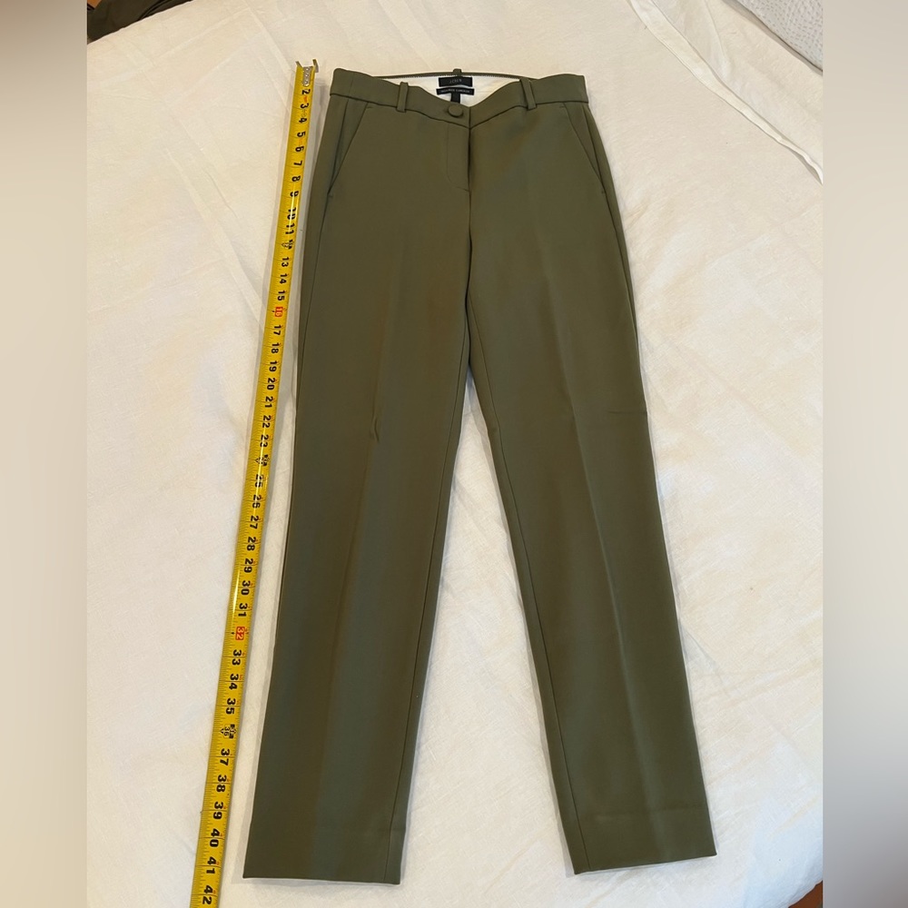 J. Crew High Rise Cameron Pant Size 6 Tall Kale Green